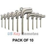(Pack of 10) PN 69515-50260 Emergency Key blade TOY2 for Lexus GS350 HS250h LS460 RX350 2007-2012