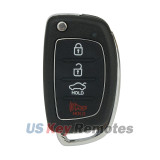 FCC TQ8-RKE-4F16 Flip key shell 4 button for Hyundai Sonata 2014 2015