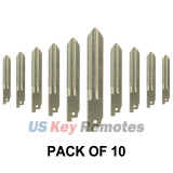 (Pack of 10) Remote head key blade NSN14 for Nissan VERSA CUBE JUKE ROGUE SENTRA