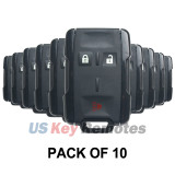 (Pack of 10) FCC M3N-32337100 Keyless Entry Remote Shell 3 button for 2016 Chevrolet Colorado