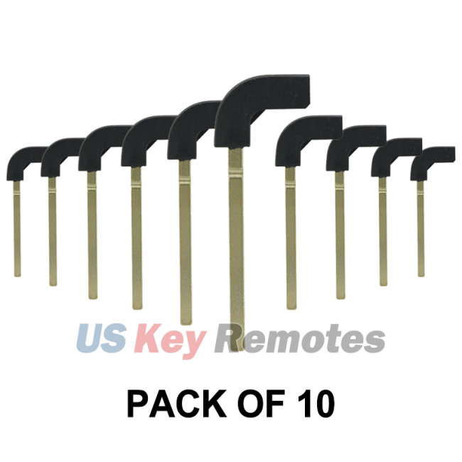 (Pack of 10) Emergency key blade HU162 for Volkswagen