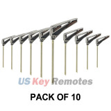 (Pack of 10) P/N 69515-50310 Emergency Key blade for 2018 2019 Lexus LC500