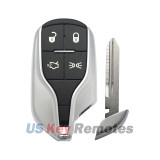 FCC M3N7393490 Smart key 4 button 433mhz ID46 chip for Maserati Quattroporte Ghibli 2012-2015 (Non Comfort Access)