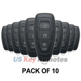 (Pack of 10) Smart key shell 3 button for Ford Kuga Fiesta Focus