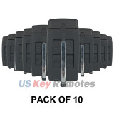 (Pack of 10) FCC M3N5WY8406 Smart key shell 4 button for Lincoln MKS MKX 2009-2010 P/N 164-R7032