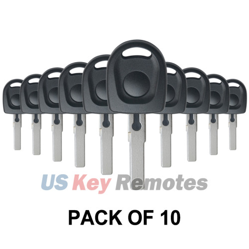 (Pack of 10) Transponder Key HU66 48 CAN chip for Volkswagen 1998-2009