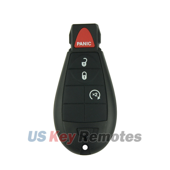 FCC IYZ-C01C Fobik key shell 4 button for Chrysler 300 Town & Country Dodge Challenger Journey Durango Jeep Grand Cherokee 2008-2017