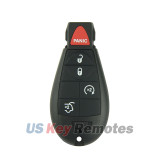 FCC IYZ-C01C Fobik key shell 5 button for Chrysler 300 Town & Country Dodge Challenger Journey Durango Jeep Grand Cherokee 2008-2017