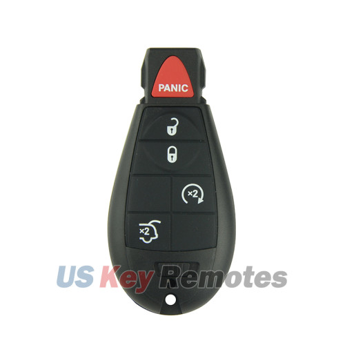 FCC IYZ-C01C Fobik key shell 5 button for Chrysler 300 Town & Country Dodge Challenger Journey Durango Jeep Grand Cherokee 2008-2017