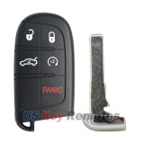 FCC M3N-40821302 Smart key shell 5 button SIP22 blade for Jeep Renegade 2015 2016