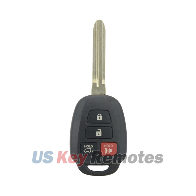 FCC GQ4-52T Remote head key shell 4 button for Toyota Highlander RAV4 2014-2017 PN 89070-0R100