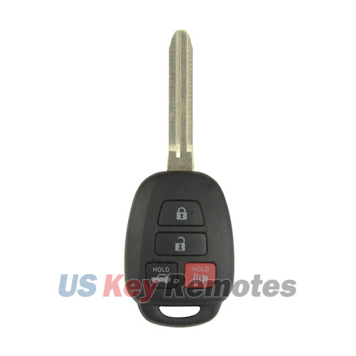 FCC GQ4-52T Remote head key 4 button 314.4Mhz no chip for Toyota RAV4 Highlander 2013-2018 P/N 89071-0R040