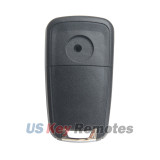 Flip key shell 4 button for Chevrolet Camaro Cruze Equinox Sonic 2010-2016