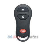 FCC GQ43VT17T Keyless Entry Remote Shell 3 button for Chrysler Town & Country Dodge Caravan Ram 1500 Jeep Cherokee 2000-2004