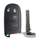 FCC M3N-40821302 Smart key shell 4 button SIP22 blade for Jeep Renegade 2015 2016