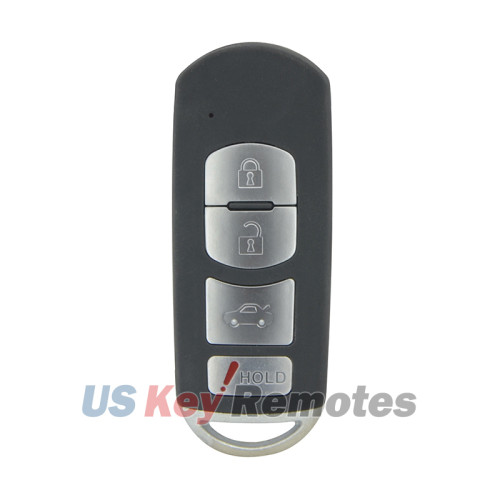 FCC WAZSKE13D01 smart key shell 4 button for Mazda 3 6 2014 2015 2016 2017 PN GJY9-67-5RY