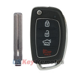 FCC TQ8-RKE-4F16 Flip key shell 4 button for Hyundai Sonata 2014 2015