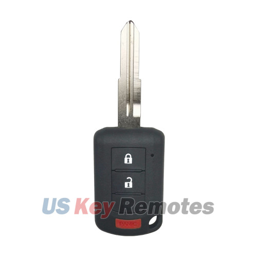 FCC OUCJ166N Remote head key shell 3 button for 2015-2020 Mitsubishi Outlander Lancer Mirage Eclipse PN 6370B904