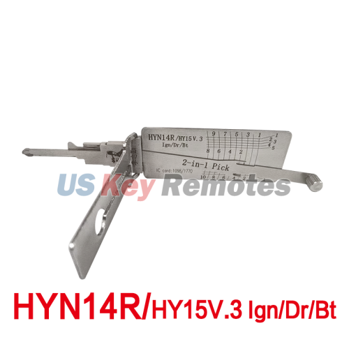 Lishi 2-in-1 Pick HYN14R/HY15 V.3 Ign/Dr/Bt