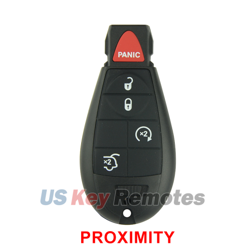 PN 05026453 FCC IYZ-C01C Keyless Go Fobik Key 5 button 434Mhz for 2008-2013 Jeep Commander Grand Cherokee