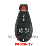 PN 05026623 68043588 FCC IYZ-C01C Keyless Go Fobik Key 5 button 434Mhz for 2008-2014 Chrysler Town & Country Dodge Grand Caravan Mini Van