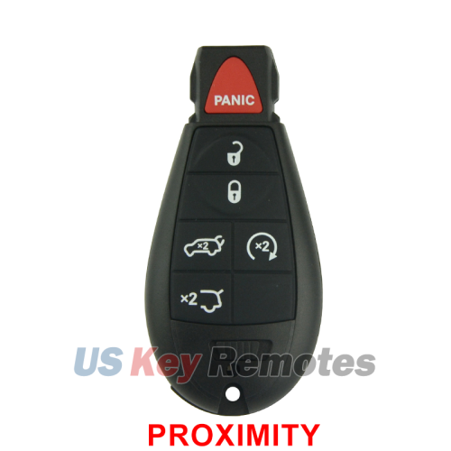 PN 68051666 FCC IYZ-C01C Keyless Go Fobik Key 6 button 434Mhz for 2008 - 2010 Jeep Grand Cherokee Commander