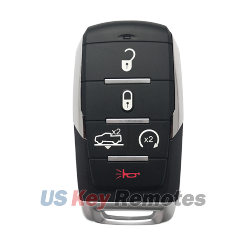FCC OHT-4882056 Smart Key 5 Button 433.9Mhz 4A Chip for 2019-2021 Dodge Ram 1500 PN 68291690AD 68291690AE