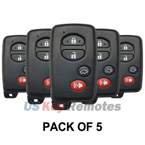 (Pack of 5) FCC HYQ14AAB Smart key 4 button 315mhz for Toyota Highlander 2008-2013 PN 89904-48110 (0140 Board)