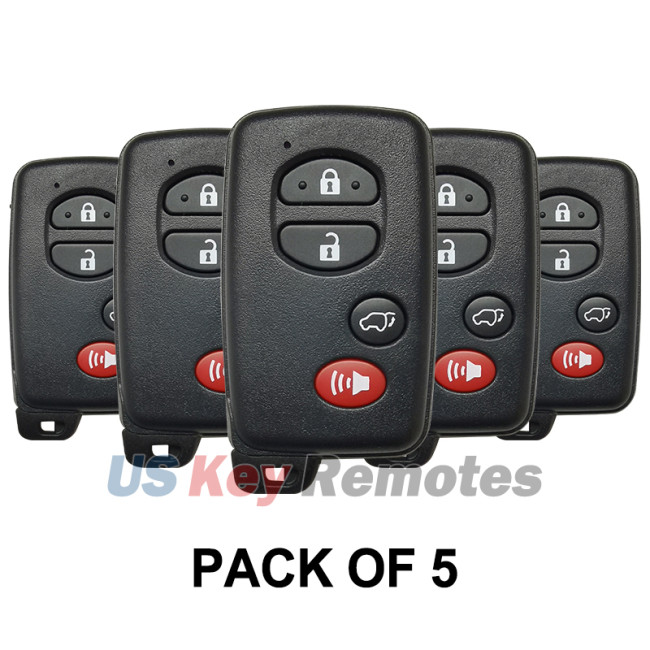 (Pack of 5) FCC HYQ14ACX Smart key 4 button 315mhz for Toyota Venza 2009-2016 PN 89904-0T060 (GNE Board 5290)