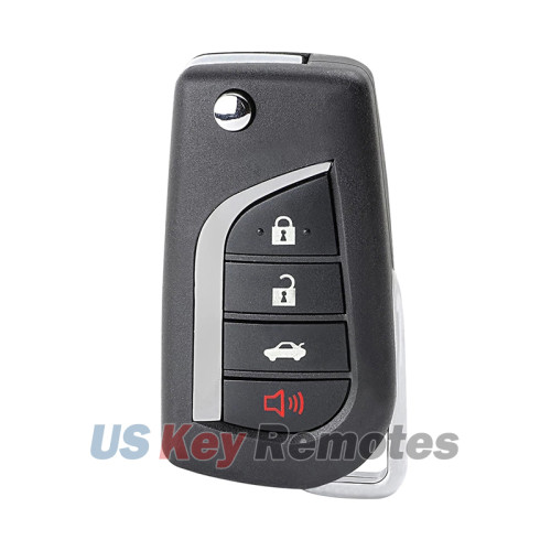 FCC HYQ12BFB Flip Remote Key 4 Button 315Mhz H Chip TOY48 for 2018-2019 Toyota Camry PN 89070-06790