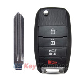 FCC NYODD4TX1306 Flip key shell 4 button HYN14R for 2014 2015 Kia Optima P/N 95430-2T560