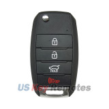 FCC NYODD4TX1306 Flip key shell 4 button KHY37 for 2014-2016 Kia Sportage P/N 95430-3W350