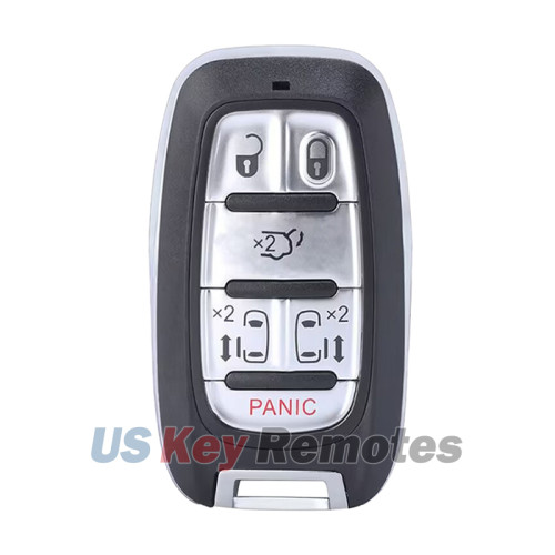 FCC M3N-97395900 Smart Key Shell 6 Button For 2017-2021 Chrysler Pacifica PN 68241532 AC