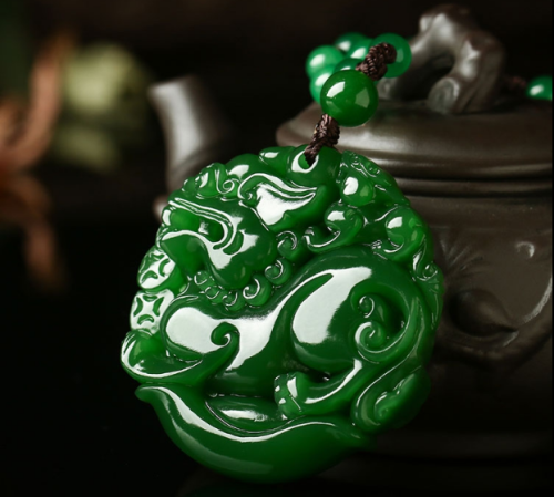 Hetian jade PI xiu pendant jade PI 恘 necklace lovers leather mound pendant jade