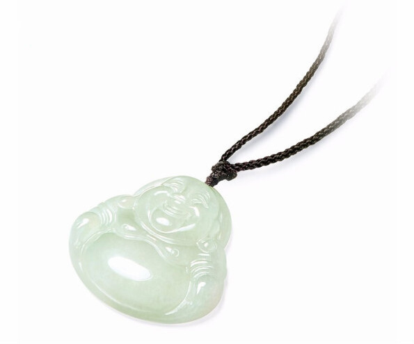 Hetian jade pendant white jade Buddha Maitreya Buddha pendant necklace