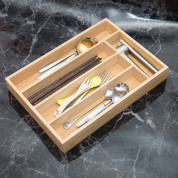 Bamboo Cutlery Tray