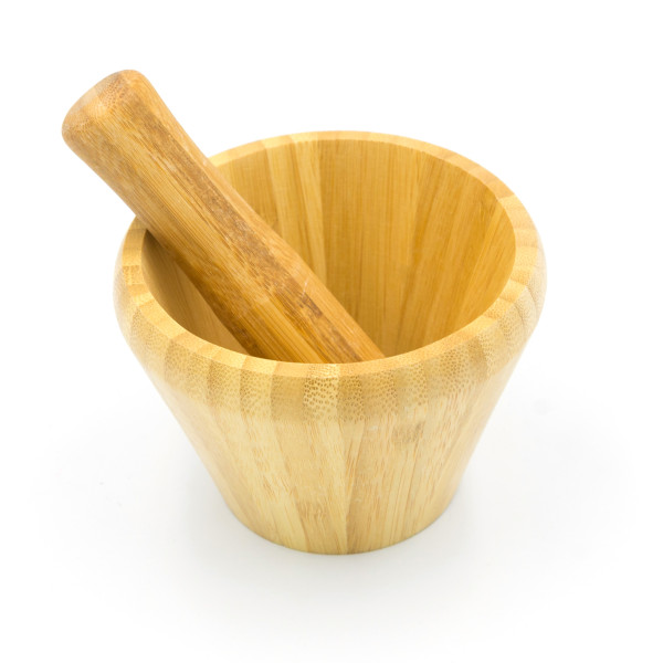 Kitchen Accessories Mortar And Pestle Brown