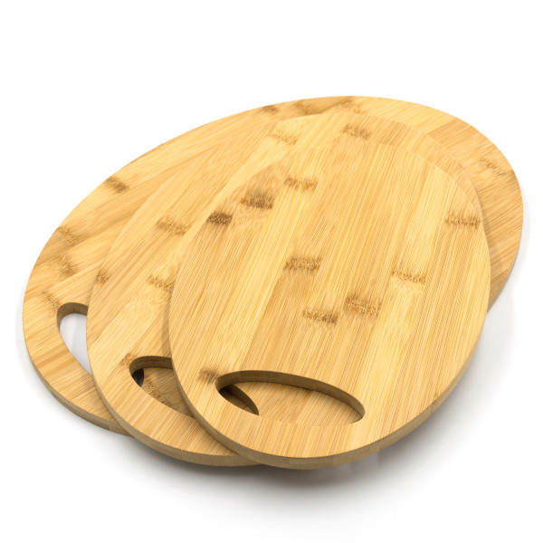 Bamboo Chopping board 3 piece Oval