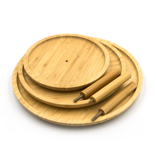 Bamboo Cake Stand 3-Tier