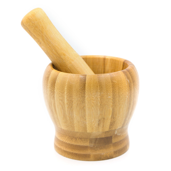 Kitchen Accessories Mortar And Pestle Brown