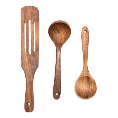 Utensils set - 3pcs Brown
