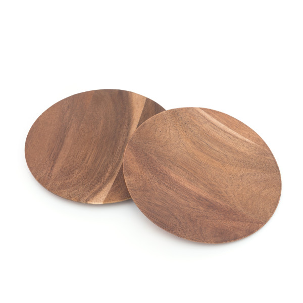 Quater plate set of 2 Brown