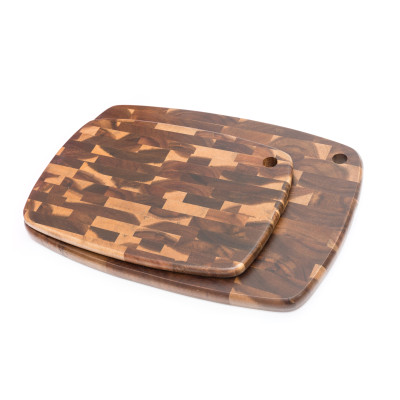 Cutting board set of 2pcs Brown
