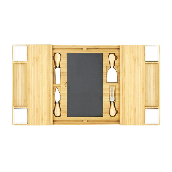 Bamboo Cheese board And knife Set