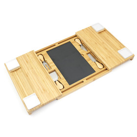 Bamboo Cheese board And knife Set