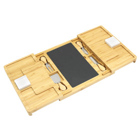 Bamboo Cheese board And knife Set