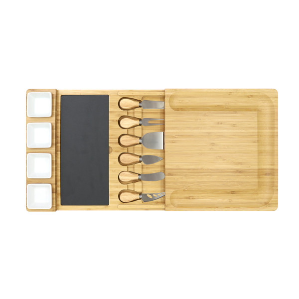 Bamboo Cheese Board And Knife Set