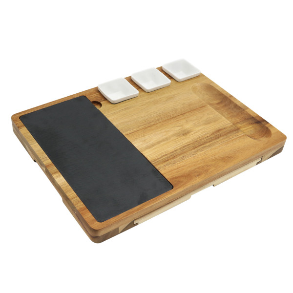 Acacia cheese board set