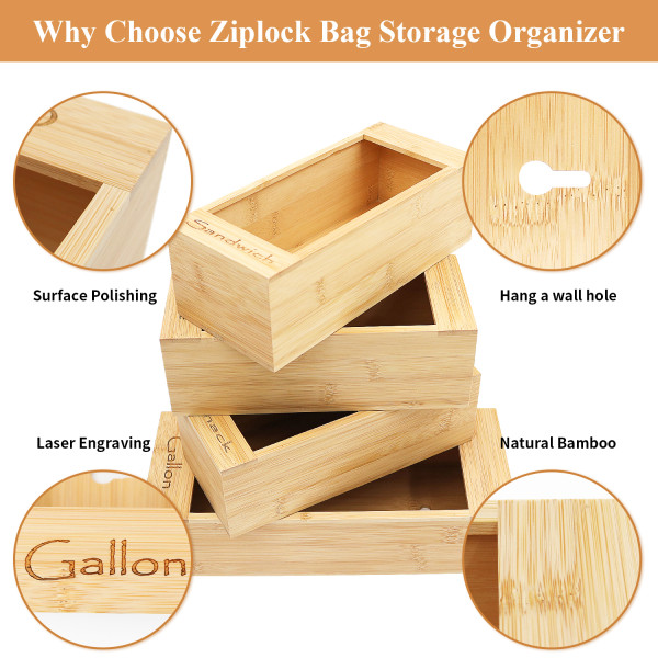 Ziplock Bag Storage box
