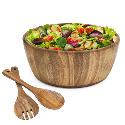 Acacia Salad Bowl Set